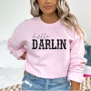 Western Boho "Hello Darlin" Crewneck Sweatshirt/ Old Country Music Sweatshirt
