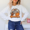 Fall Is Proof Change is Beautiful Retro Pumpkin, Leopard Crewneck Sweatshirt