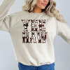 Cowhide Couture Yeehaw Crewneck Sweatshirt/ Western Boho Crewneck Sweatshirt