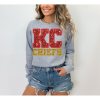 Kansas City Chiefs/ Crewneck Sweatshirt/ Sports Sweatshirt/ Sparkles / Gift For Her/ Gift For Mom