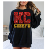 Kansas City Chiefs/ Crewneck Sweatshirt/ Sports Sweatshirt/ Sparkles / Gift For Her/ Gift For Mom