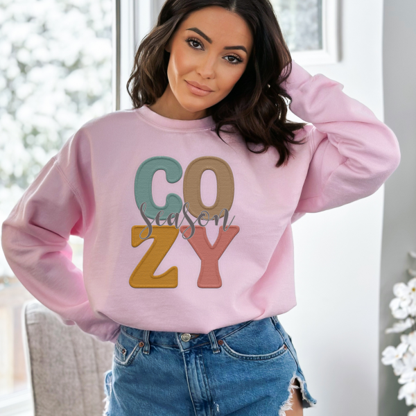Cozy Season/ Crewneck Sweatshirt/ Cozy Sweatshirt/ Fall season/ Christmas Season/ Gift For Her/ Gift For Mom