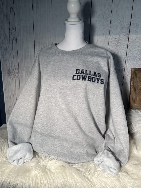 Dallas Cowboys/ Crewneck Sweatshirt/ Sports Sweatshirt/ Blue/ Texas/ Gift For Her/ Gift For Mom