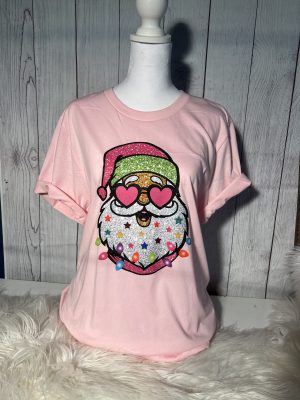 Santa Head/ Santa/ Sparkles/ Christmas/ Christmas Lights/ Gift For Her/ Gift For Mom.