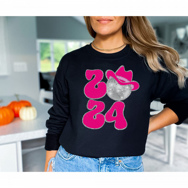"2024"/ Sparkles/ Crewneck Sweatshirt/ New Year Sweatshirt/ New year/ New Years Gift/ Gift For Mom