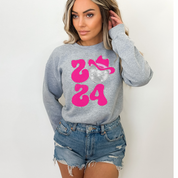 "2024"/ Sparkles/ Crewneck Sweatshirt/ New Year Sweatshirt/ New year/ New Years Gift/ Gift For Mom